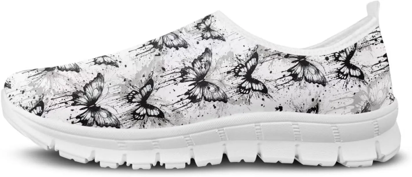 Butterfly Loafers for Women Casual Dress Work Shoes Slip-On Business Work Outdoor Sneaker