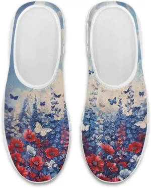 Butterfly Loafers for Women Casual Dress Work Shoes Slip-On Business Work Outdoor Sneaker