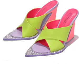 Cape Robbin Women Chunky Heel Slip on Mule sandals