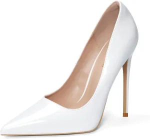 Elisabet Tang Women Pumps, Pointed Toe High Heel 4.7 inch/12cm Party Stiletto Heels Shoes
