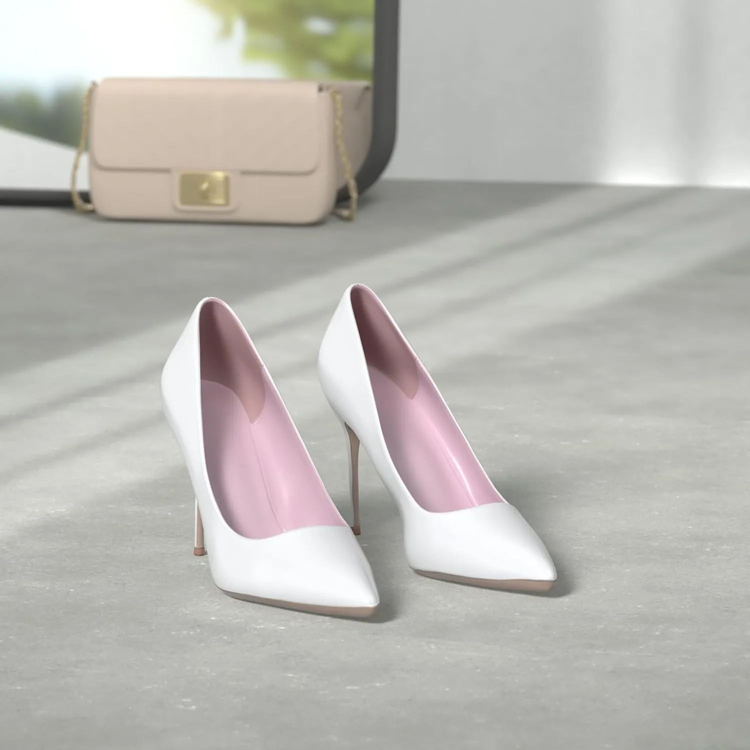 Elisabet Tang Women Pumps, Pointed Toe High Heel 4.7 inch/12cm Party Stiletto Heels Shoes