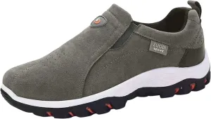 Fashion Lightweight Sneakers for Men Breathable Elastic Fly Woven Mesh Sneaker Hook and Loop Orthopedic Sneakers