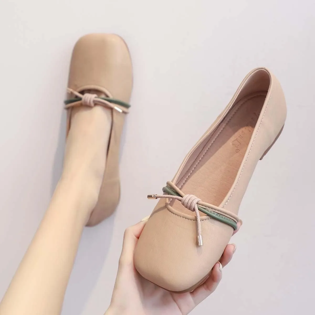 JOEupin Women’s Flats Comfortable Flats Shoes Ballet Flats for Women Dressy Low Heel Foldable Work Flats Dress Shoes