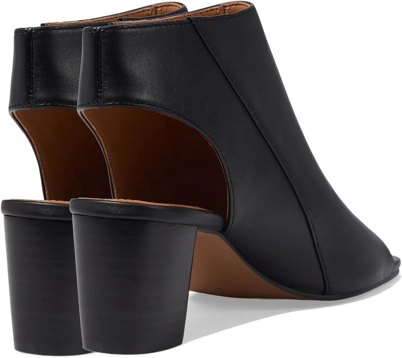 LEHOOR Women Chunky Heel Open Toe Booties Sandals Side Zipper Sandal Booties Cut Out 2 inch Block Stacked Heels Ankle Boots Peep Toe Backless Matte Casual Summer Booties 4-11 M US