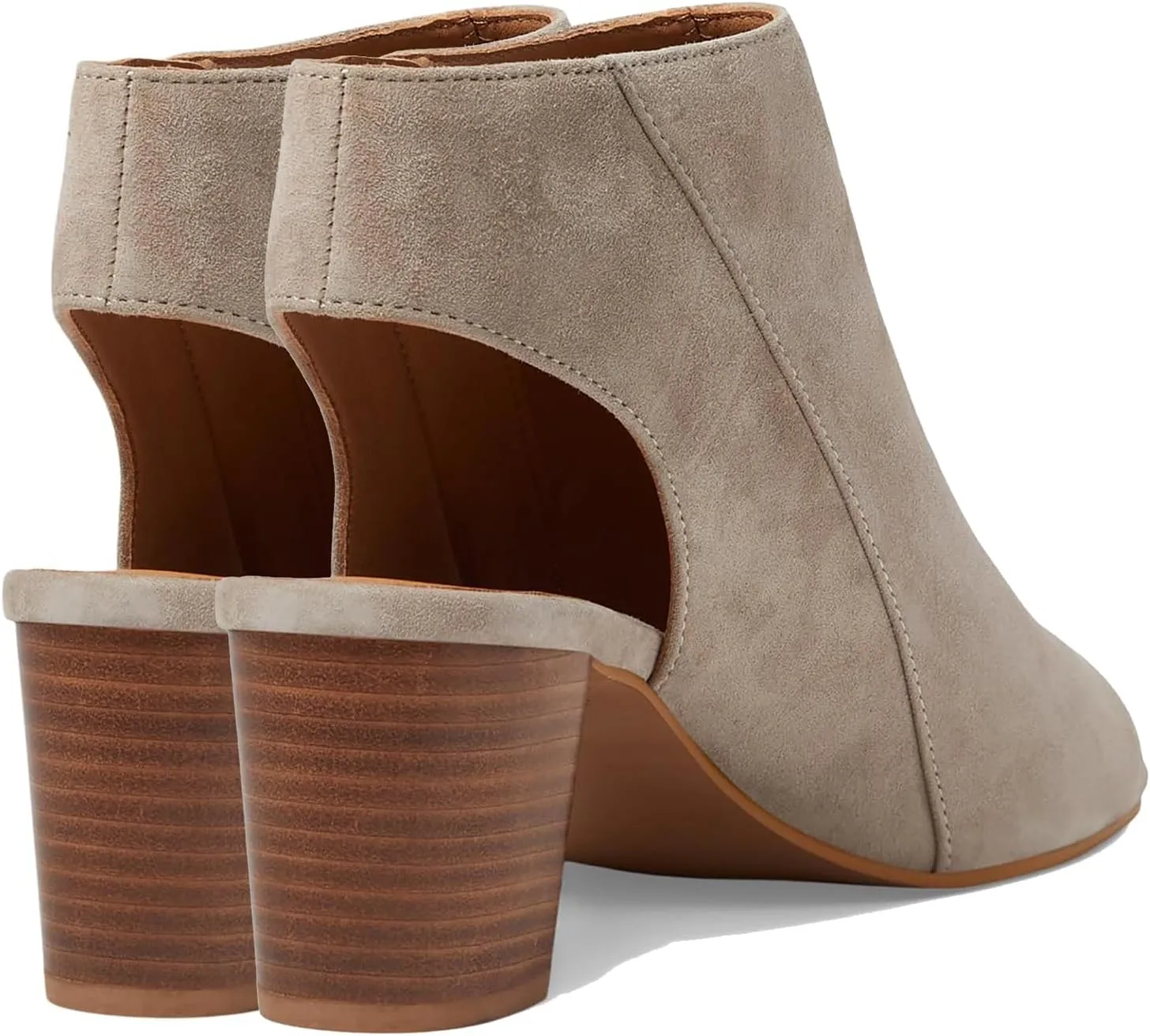 LEHOOR Women Chunky Heel Open Toe Booties Sandals Side Zipper Sandal Booties Cut Out 2 inch Block Stacked Heels Ankle Boots Peep Toe Backless Matte Casual Summer Booties 4-11 M US