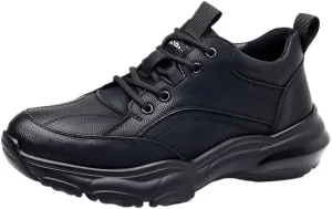 Men's Business Casual Leather Dress Sneakers Oxfords Wingtip Brogue Shoes for Walking and Formal Events