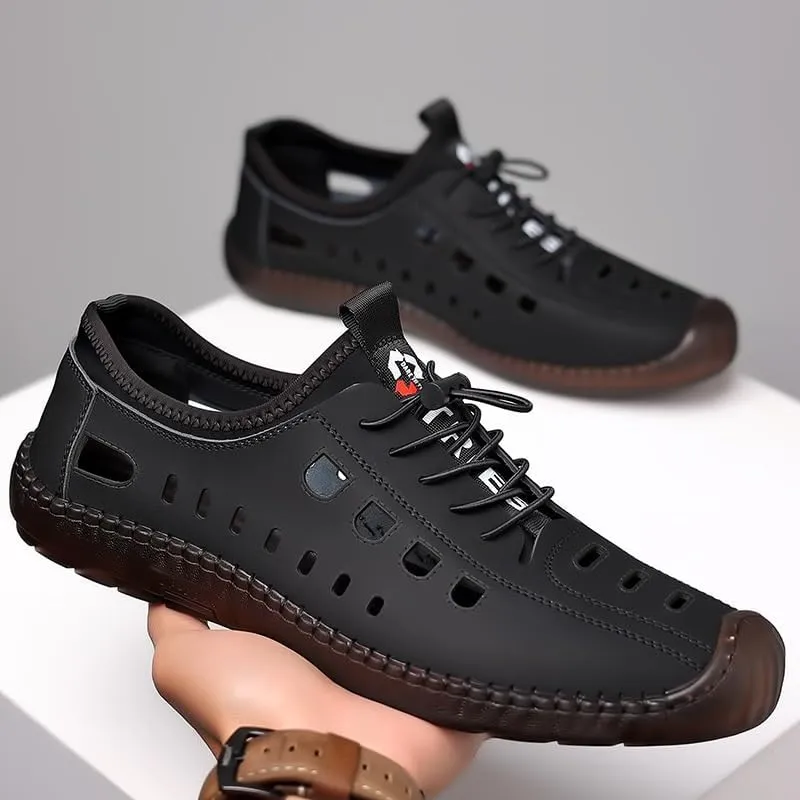 Men's Casual Dress Oxfords Business Mesh Shoes Fashion Sneakers Lightweight Comfortable Brogue Shoes