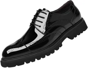 Men's Dress Shoes Business Formal Casual Lace-up Oxfords Shoes Casual Wedding Party Small Leather Shoes