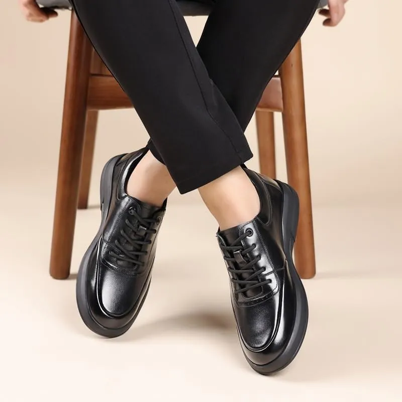 Men's Leather Dress Sneakers Oxfords Business Casual Wingtip Brogue Shoes for Walking and Formal Occasions