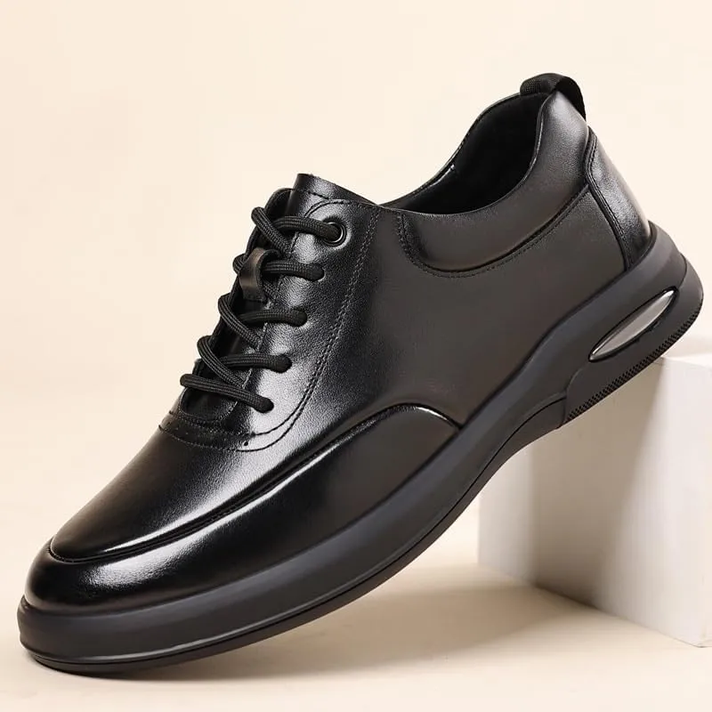 Men's Leather Dress Sneakers Oxfords Business Casual Wingtip Brogue Shoes for Walking and Formal Occasions