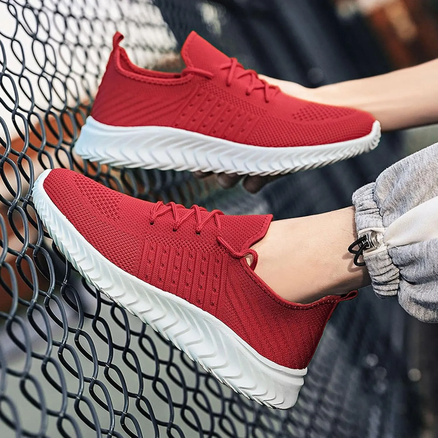 Men's Non Slip Tennis Sneakers Breathable Casual Comfortable Walking Sneaker Men's Classic Casual Walking Shoes