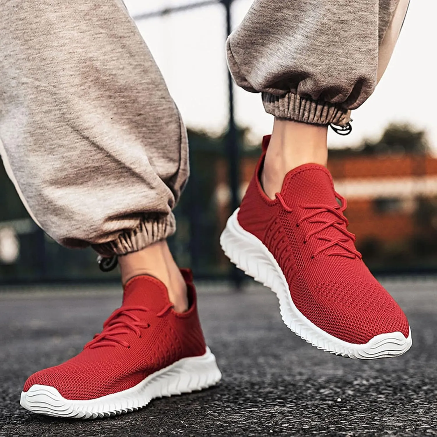 Men's Non Slip Tennis Sneakers Breathable Casual Comfortable Walking Sneaker Men's Classic Casual Walking Shoes
