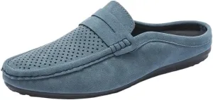 Men's Vintage Loafers Shoes Suede Vamp Fashion Solid Color Round Toe Anti-Slip Non Slip Resistant Prom Slip-on