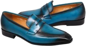 Men's Vintage Spike Dress Loafers Slip On Fashion Shoes Fashion Prom Wedding Business Suit Shoes