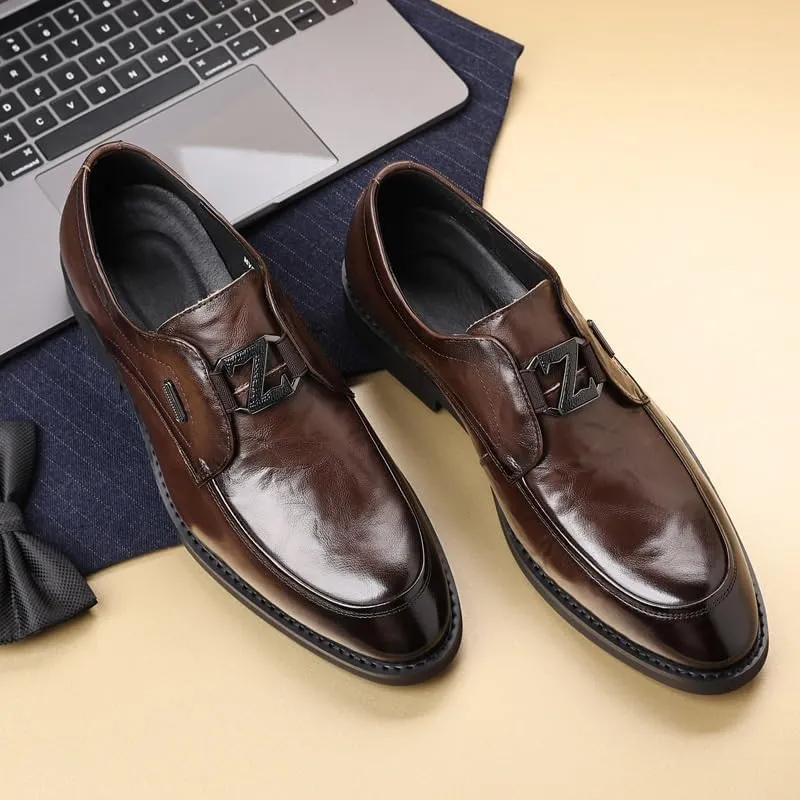 Men's Vintage Spike Dress Loafers Slip On Fashion Shoes for Business Dinners