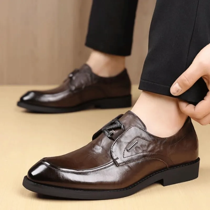 Men's Vintage Spike Dress Loafers Slip On Fashion Shoes for Business Dinners