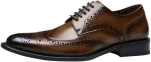 Men's Vintage Spike Dress Loafers Slip On Fashion Shoes Men's Stylish Genuine Leather Lace-up Loafer Shoes