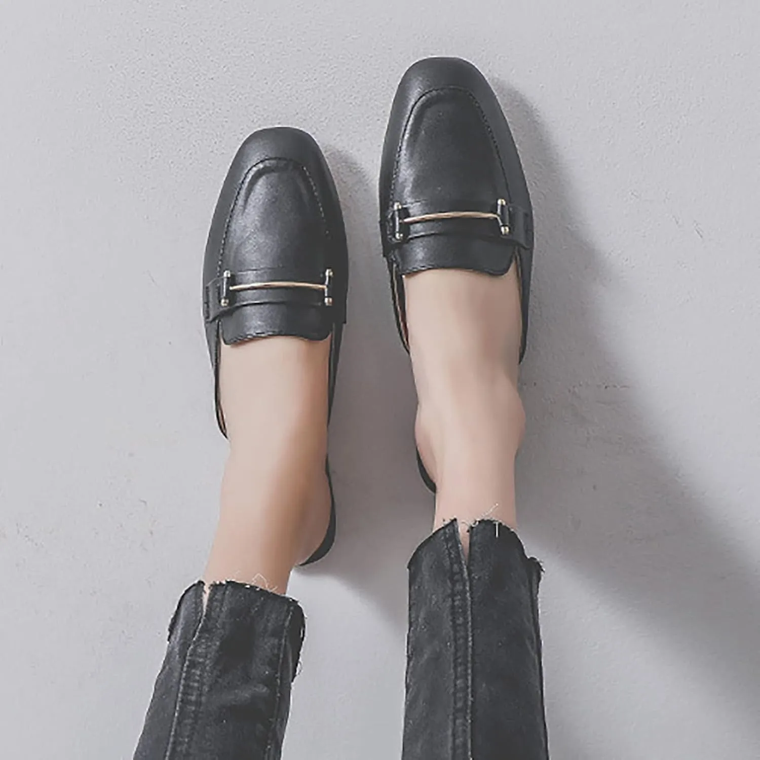 Mules for Women Slip On Flats Shoes Backless Dress Shoes Comfort Office Shoes Business Casual Work Shoes