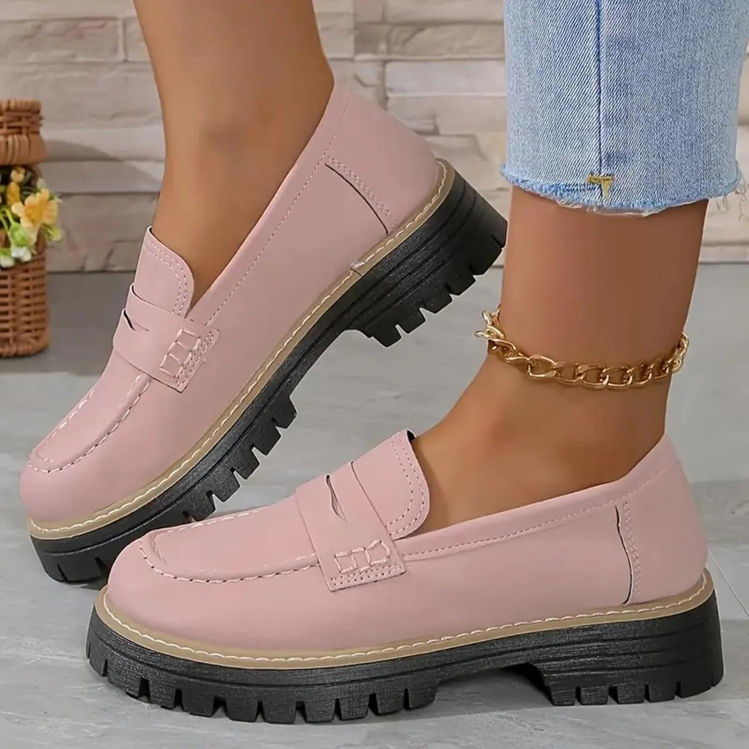 Orthoture-Orthopedic Platform Loafers Comfortable Women's Fashion Loafers Casual Dress Work Loafers Slip-On Walking Shoes