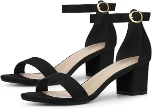 Perphy Ankle Strap Open Toe Block Heels Sandals for Women
