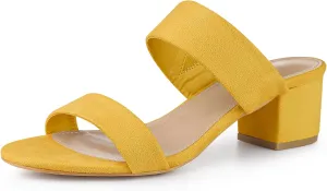 Perphy Open Toe Block Heels Slide Heel Sandals for Women