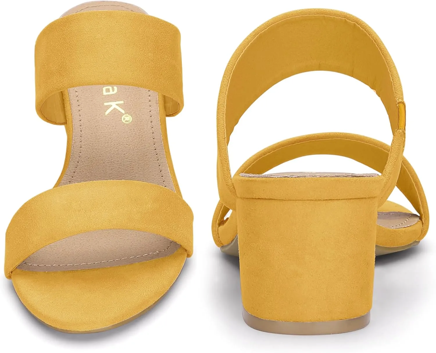 Perphy Open Toe Block Heels Slide Heel Sandals for Women