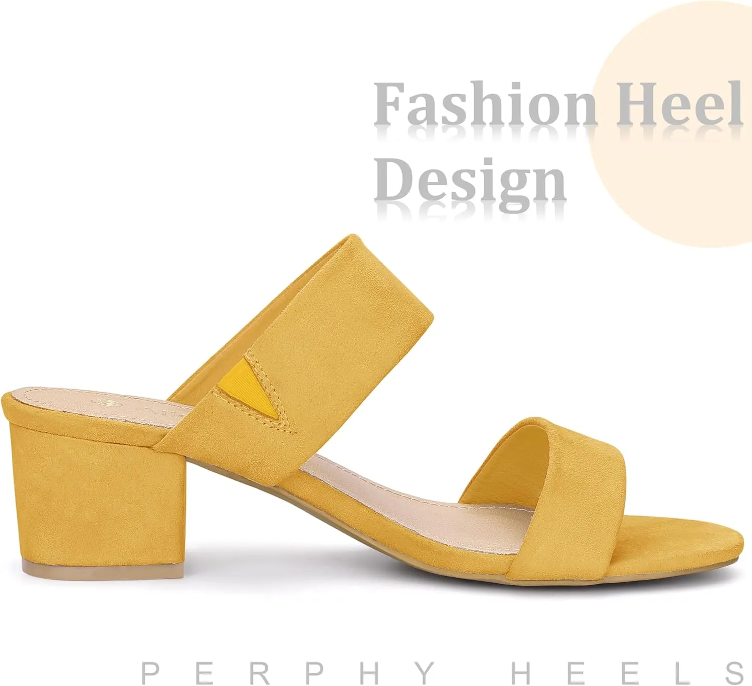 Perphy Open Toe Block Heels Slide Heel Sandals for Women