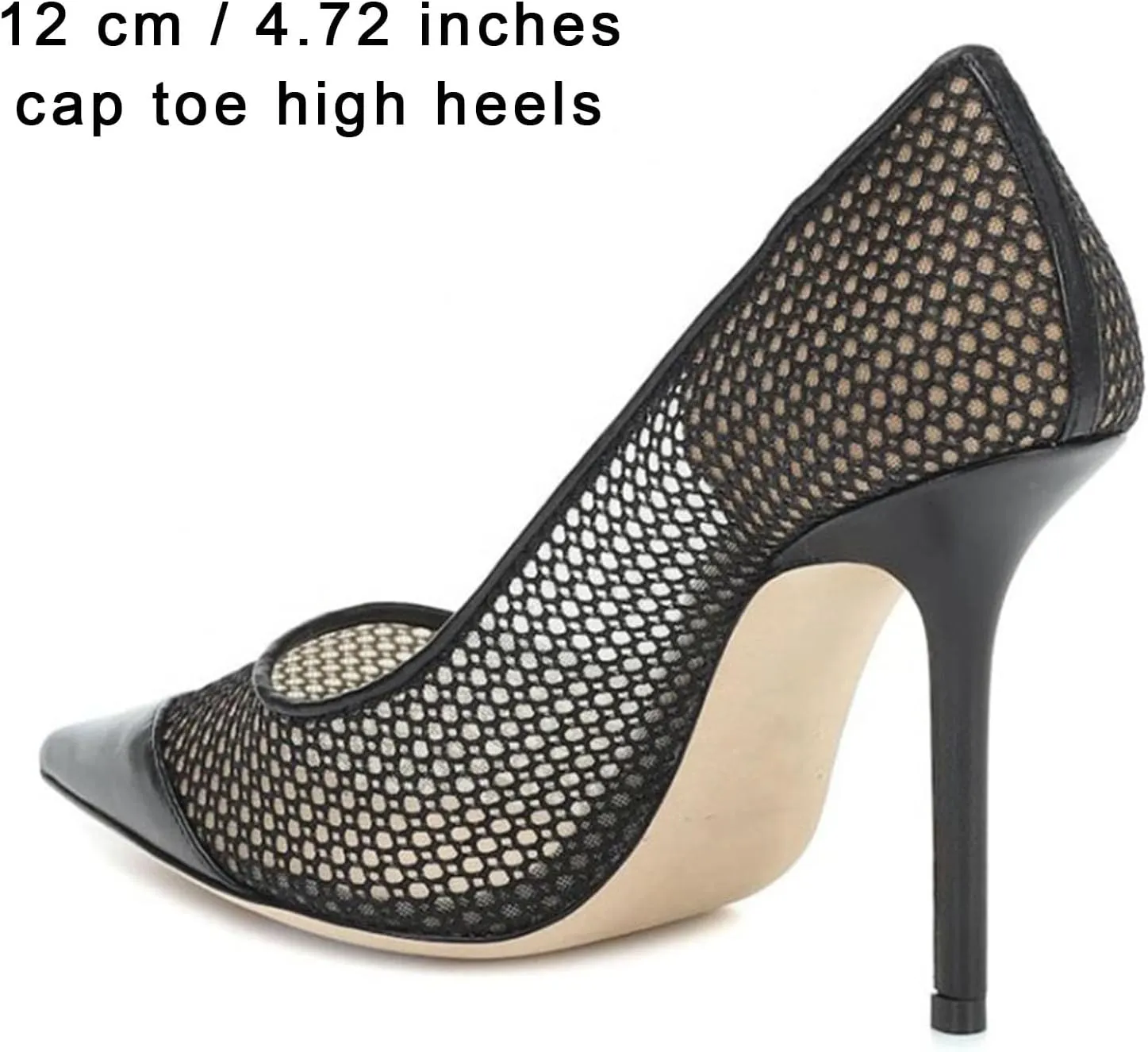 SHEMEE Sexy Pointy Toe Mesh Cutout Bridal Shoes Stiletto High Heels Wedding Pumps Elegant Court Party Dress Shoe