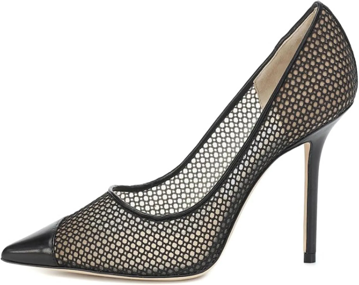 SHEMEE Sexy Pointy Toe Mesh Cutout Bridal Shoes Stiletto High Heels Wedding Pumps Elegant Court Party Dress Shoe