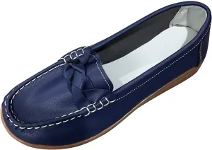 Womens Flats Comfortable Dressy Loafers Lightweight Walking Flat Slip On Work Shoes Round Toe Flats Loafers