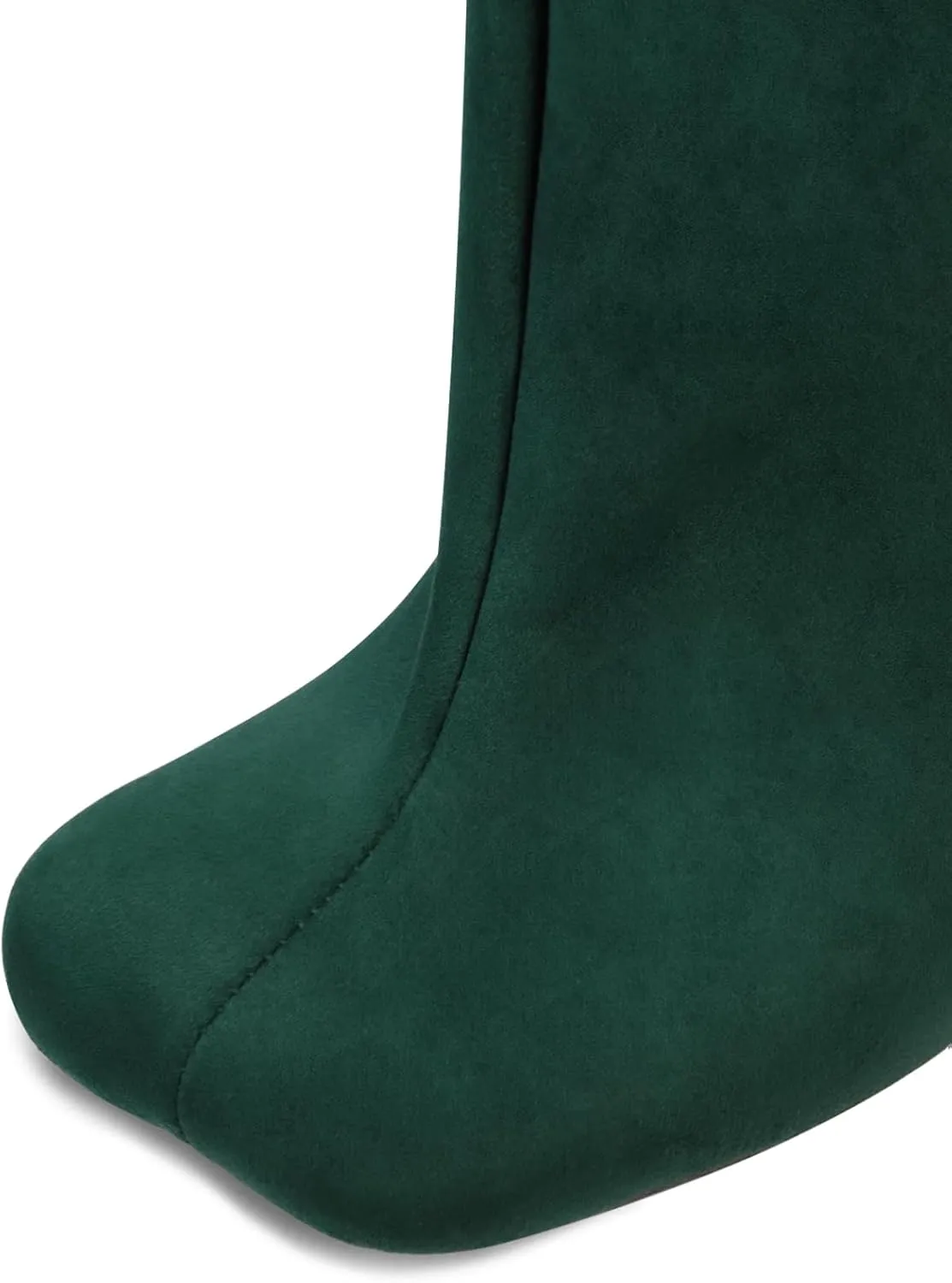 Women's Knee High Suede Boots for Women Square Toe Stiletto Heels Tall Boots Pull On High Heel Long Booties