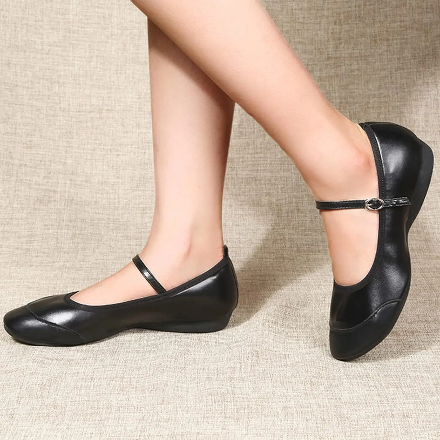 Women's Mary Jane Flats Slip On Dress Shoes Comfortable Ballet Flats Casual Business Shoes Work Office Shoes