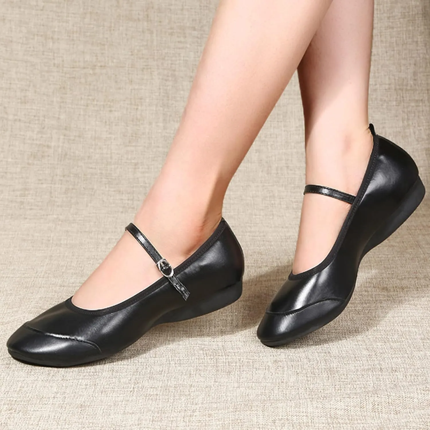 Women's Mary Jane Flats Slip On Dress Shoes Comfortable Ballet Flats Casual Business Shoes Work Office Shoes