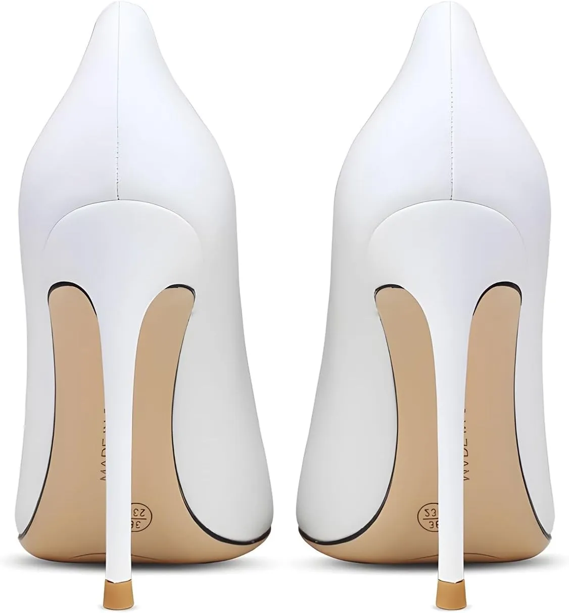 Women's Pointed Toe Shallow Mouth Sexy Square Buckle Rhinestones 10cm Stiletto Heels Slip-on Wedding Party Banquet Big Size Shoes