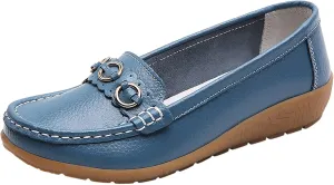 Womens Slip On Shoes Comfortable Dress Shoes Lightweight Penny Loafers Dressy Work Flats Business Shoes